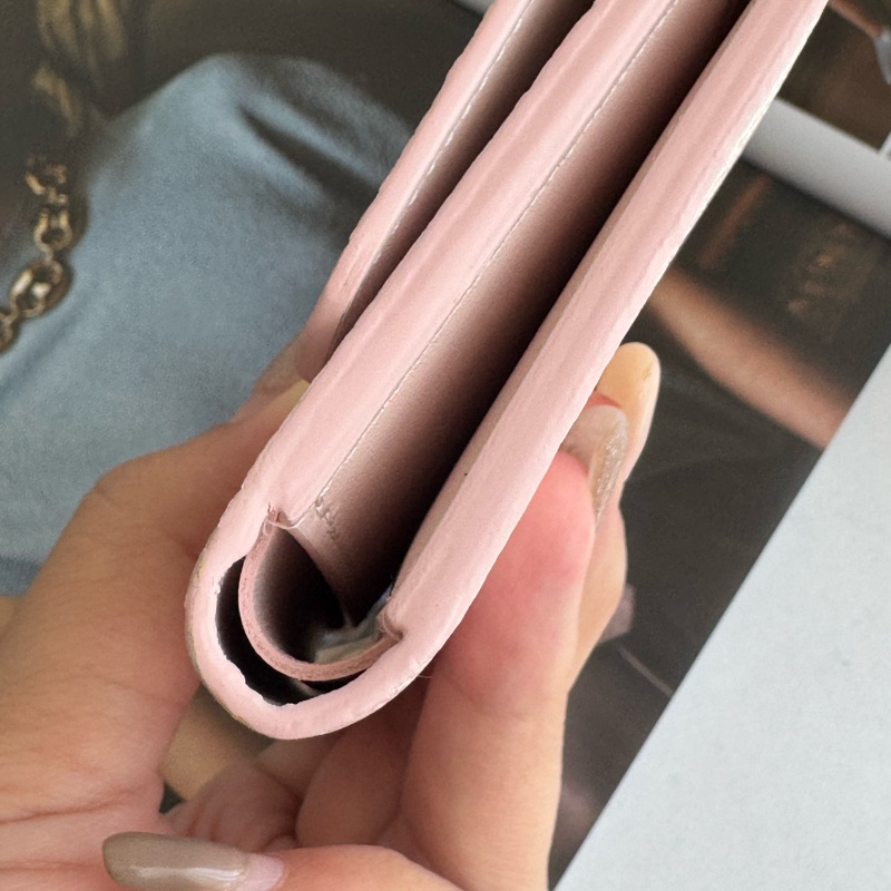 LV M83686粉色煥彩皮革三折釦式中夾🎀-9