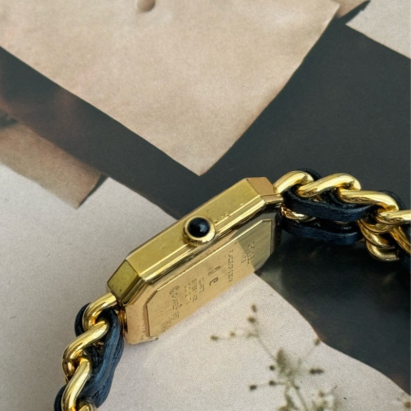 Chanel金色皮穿練首映錶L號⌚️-8
