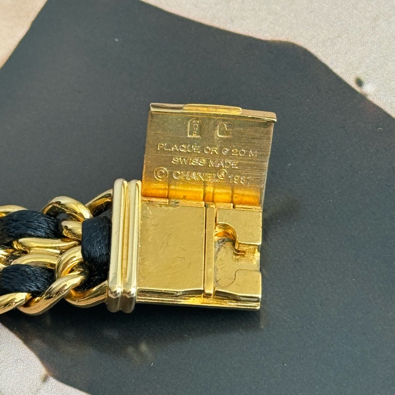 Chanel金色皮穿練首映錶L號⌚️-9