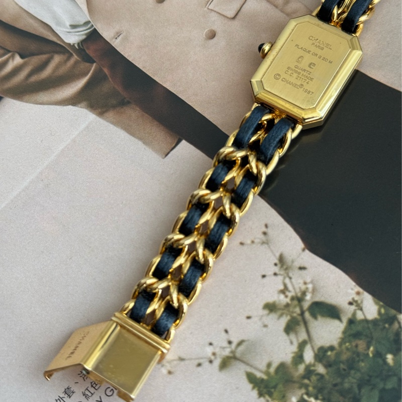 Chanel金色皮穿練首映錶L號⌚️-22