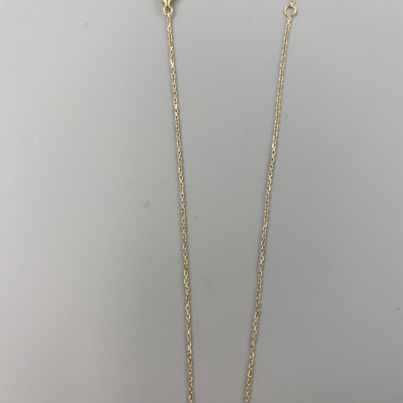 卡地亞Cartier Amulette De Cartier系列 小號白貝母護身符 白貝母鑲嵌一顆鑽石項鍊 查碼-5