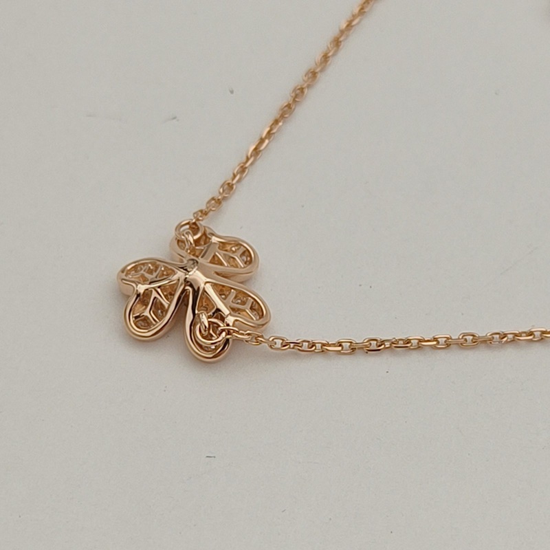 梵克雅寶 Frivole花朵手鏈迷你滿鑽18K玫瑰金/鑽石S-M碼-2