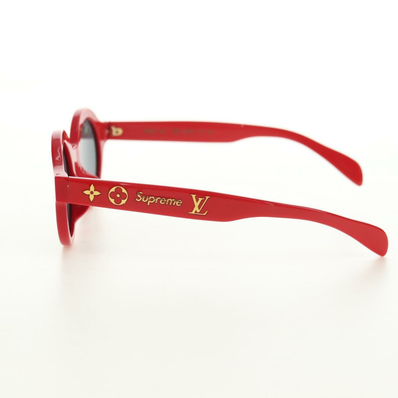 【日本直送】路易威登 (LOUIS VUITTON) 與 Supreme 聯名款太陽眼鏡,紅色,塑膠材質,型號 Z0989E,正品編號 181672SM-2