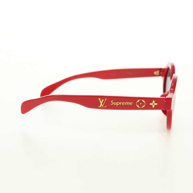 【日本直送】路易威登 (LOUIS VUITTON) 與 Supreme 聯名款太陽眼鏡,紅色,塑膠材質,型號 Z0989E,正品編號 181672SM-3
