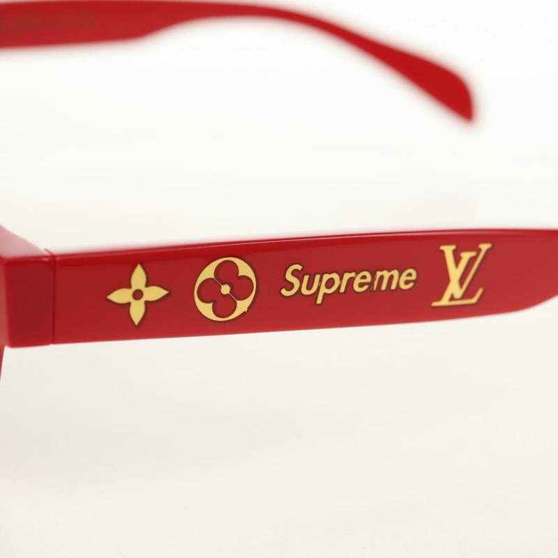 【日本直送】路易威登 (LOUIS VUITTON) 與 Supreme 聯名款太陽眼鏡,紅色,塑膠材質,型號 Z0989E,正品編號 181672SM-13