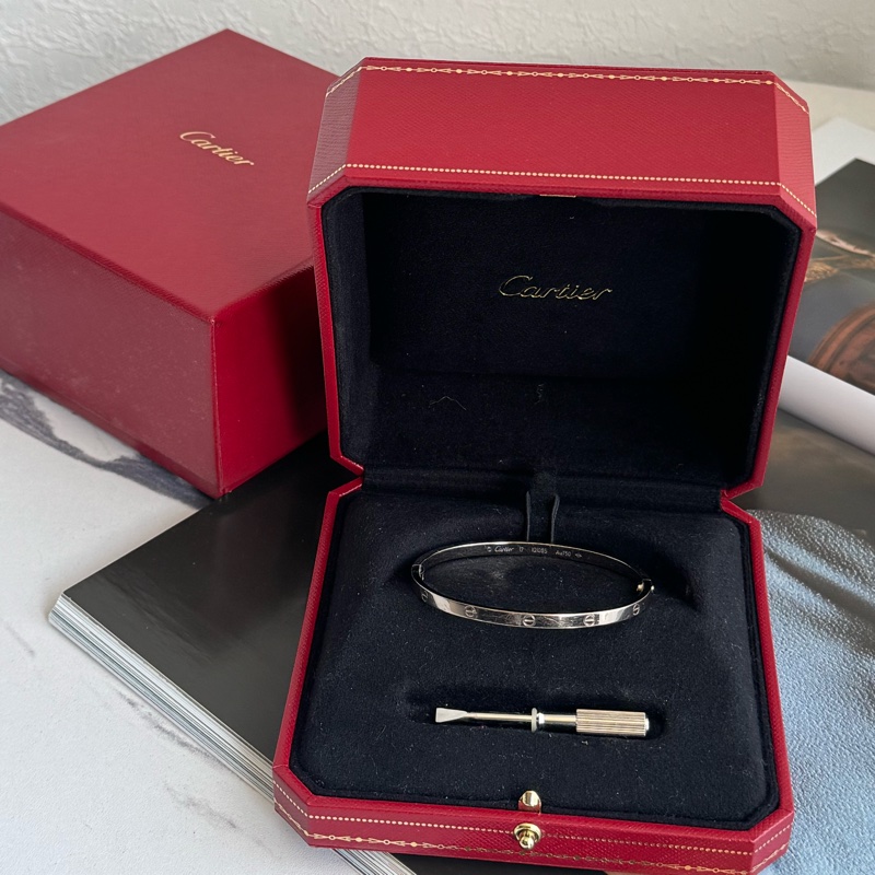 Cartier 細版LOVE系列手環✨-0