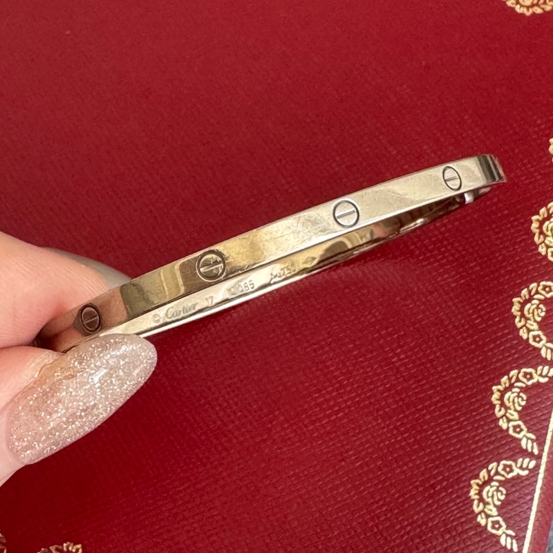 Cartier 細版LOVE系列手環✨-1