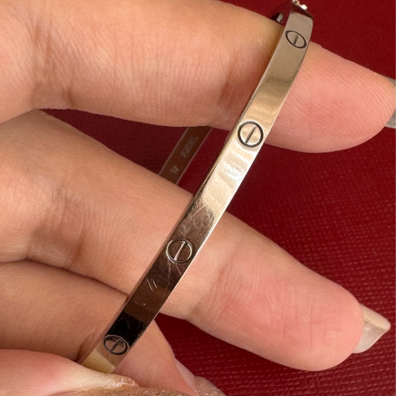 Cartier 細版LOVE系列手環✨-7