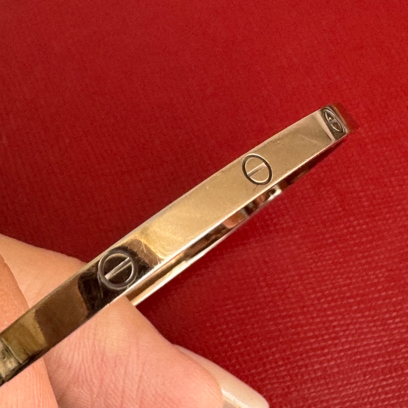 Cartier 細版LOVE系列手環✨-9