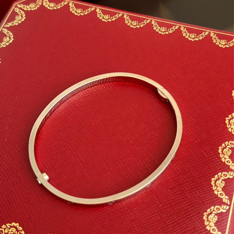 Cartier 細版LOVE系列手環✨-12