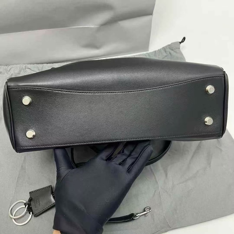 ✨全新正品Balenciaga 巴黎世家 黑銀rodeo 旋鎖扣可拆卸肩帶 單肩包 手提包斜挎包  中號-3