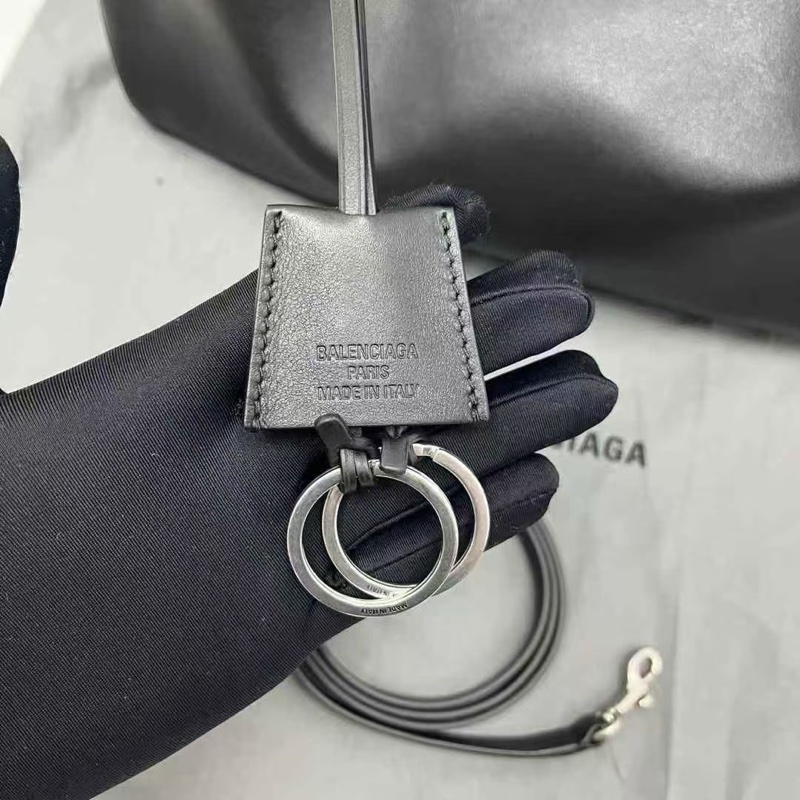 ✨全新正品Balenciaga 巴黎世家 黑銀rodeo 旋鎖扣可拆卸肩帶 單肩包 手提包斜挎包  中號-5