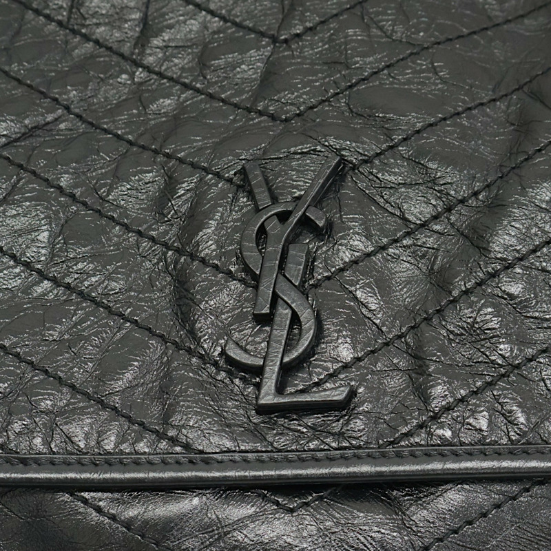 黑色 牛皮 大型 NIKI 肩背包 【SAINT LAURENT YSL 聖羅蘭】 633157-10