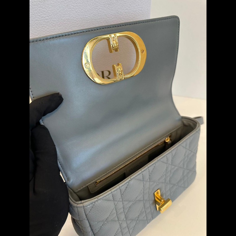 Dior small Caro 灰金-1