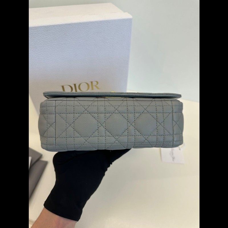Dior small Caro 灰金-2