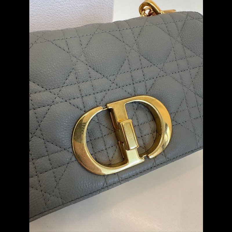 Dior small Caro 灰金-4