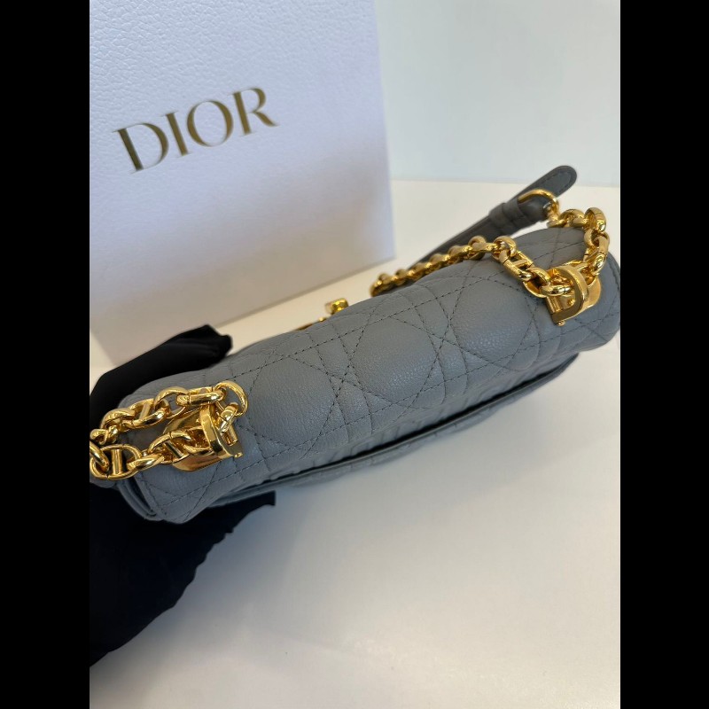 Dior small Caro 灰金-5