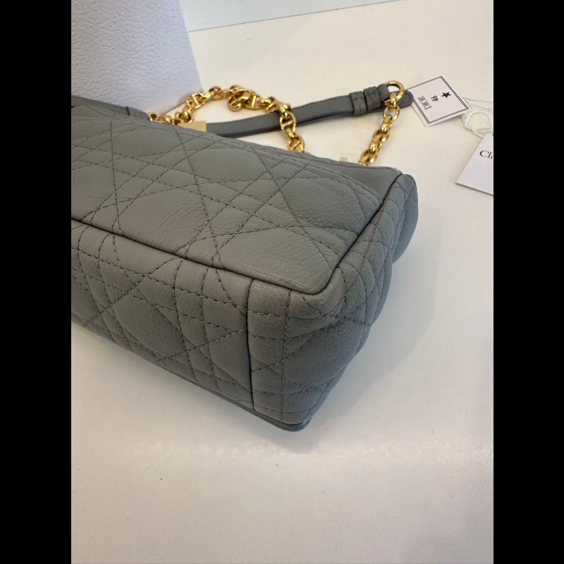Dior small Caro 灰金-8