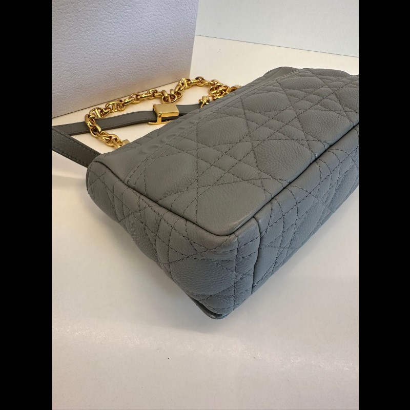 Dior small Caro 灰金-9