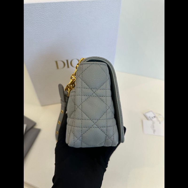 Dior small Caro 灰金-11