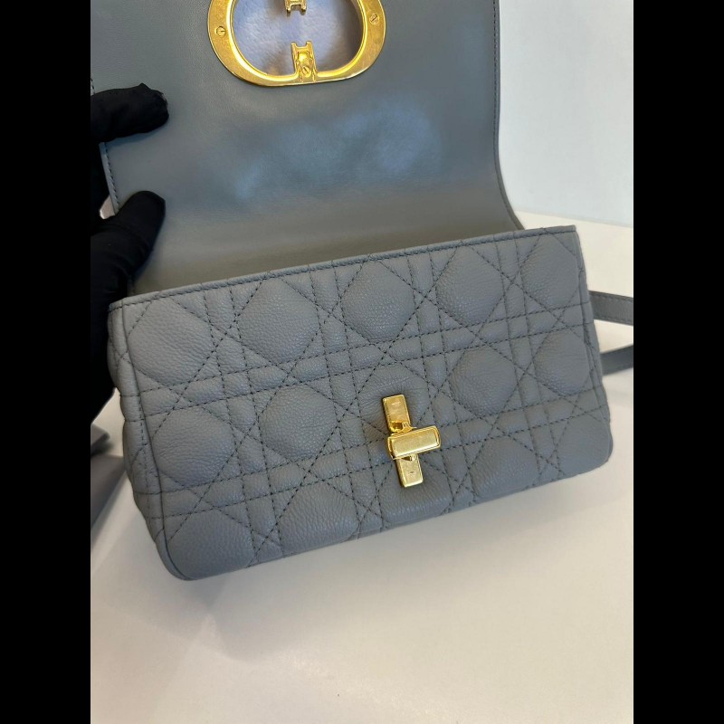 Dior small Caro 灰金-17