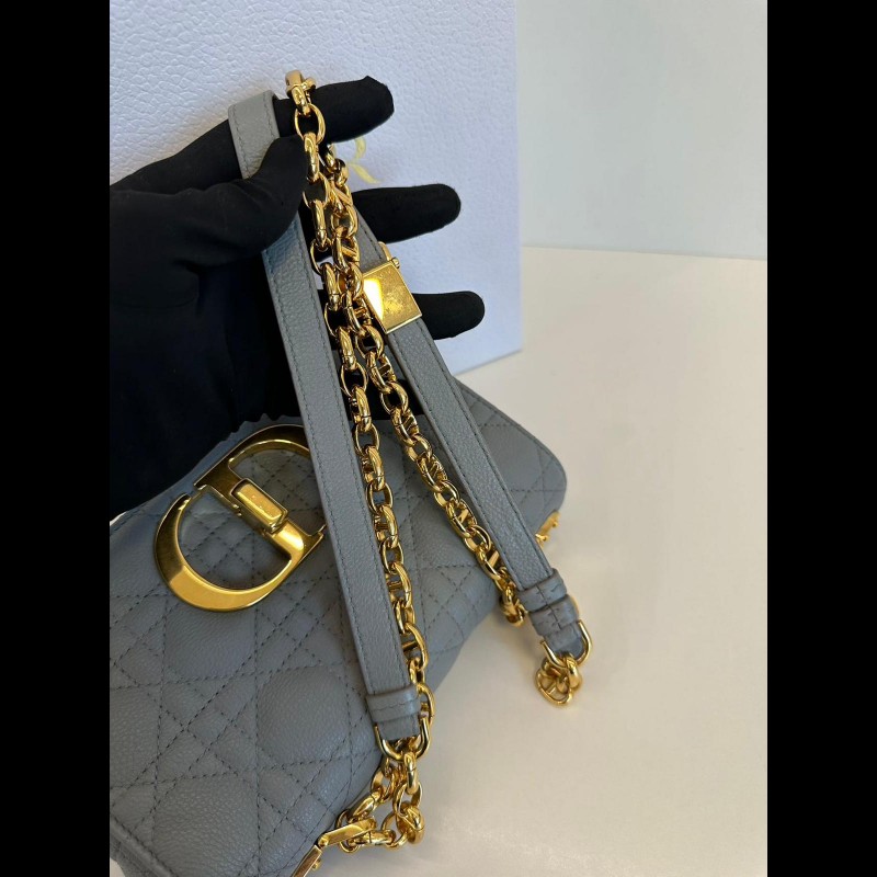 Dior small Caro 灰金-18