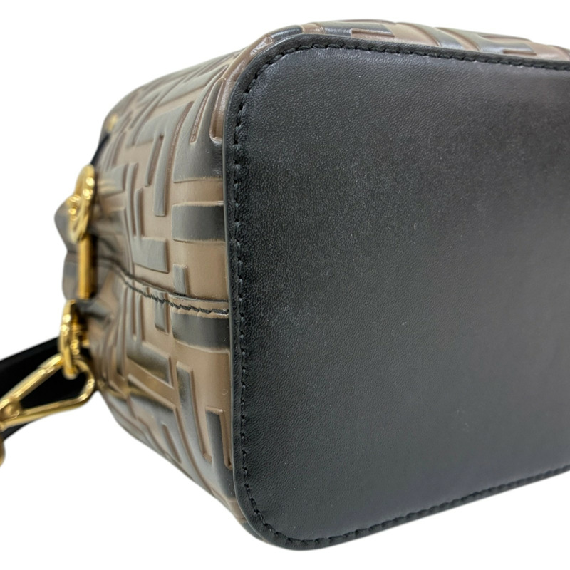 棕色 牛皮 Mon Tresor 兩用包【FENDI 芬迪】 8BS010 A59-10
