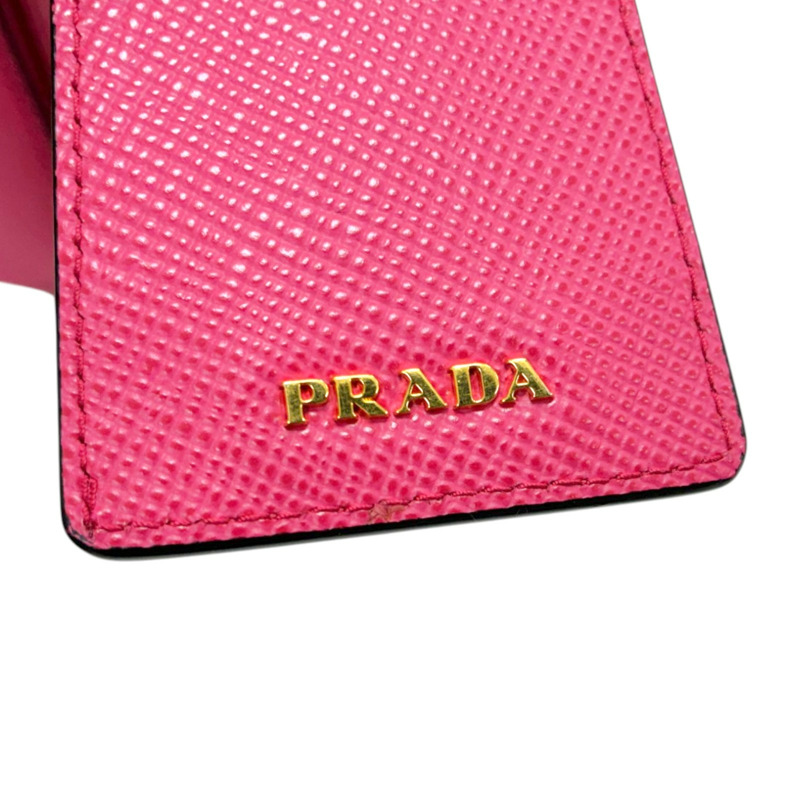 粉色 Saffiano 牛皮 Panier 兩用包【PRADA 普拉達】 1BA217-4