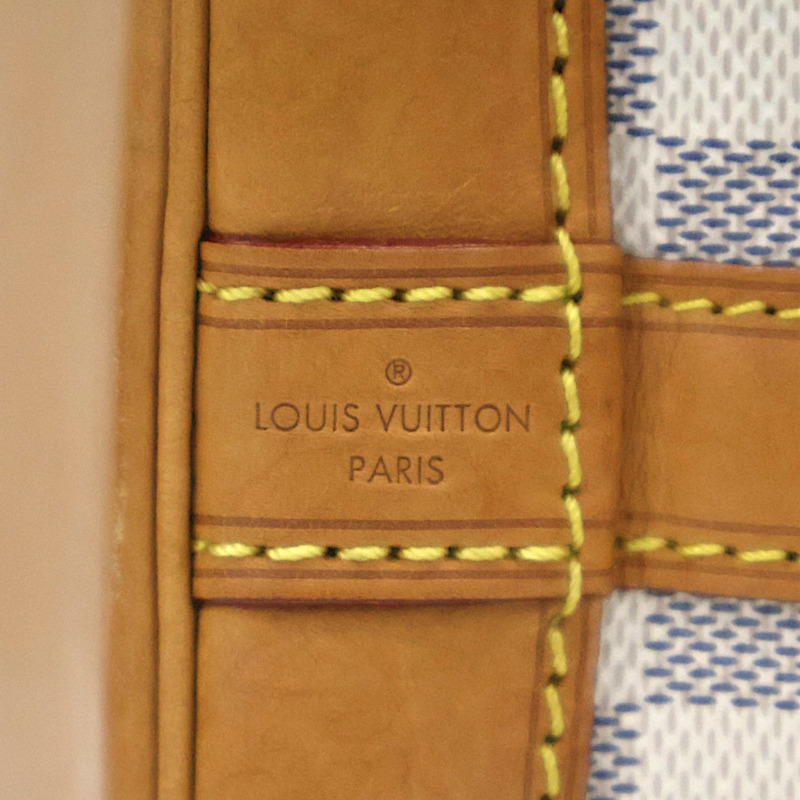 白色 棋盤格 帆布Noe BB 肩背包【LOUIS VUITTON LV 路易威登】 N41220-3