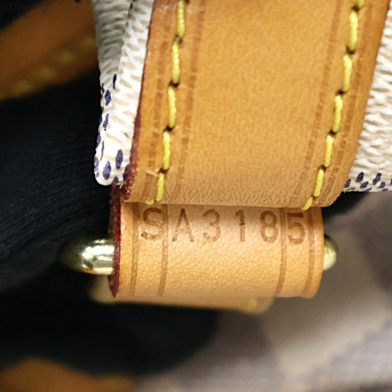 白色 棋盤格 帆布Noe BB 肩背包【LOUIS VUITTON LV 路易威登】 N41220-5