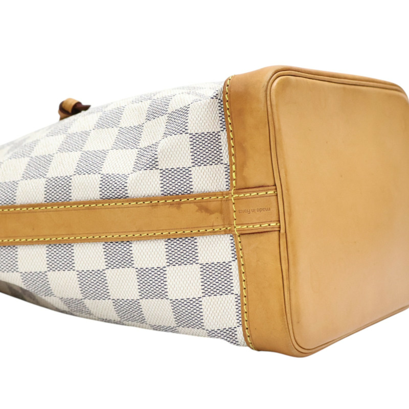 白色 棋盤格 帆布Noe BB 肩背包【LOUIS VUITTON LV 路易威登】 N41220-8