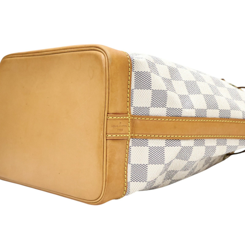 白色 棋盤格 帆布Noe BB 肩背包【LOUIS VUITTON LV 路易威登】 N41220-9