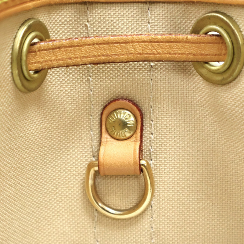 白色 棋盤格 帆布Noe BB 肩背包【LOUIS VUITTON LV 路易威登】 N41220-12