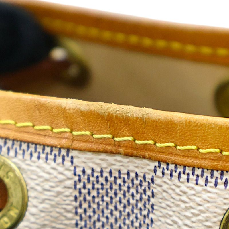 白色 棋盤格 帆布Noe BB 肩背包【LOUIS VUITTON LV 路易威登】 N41220-16