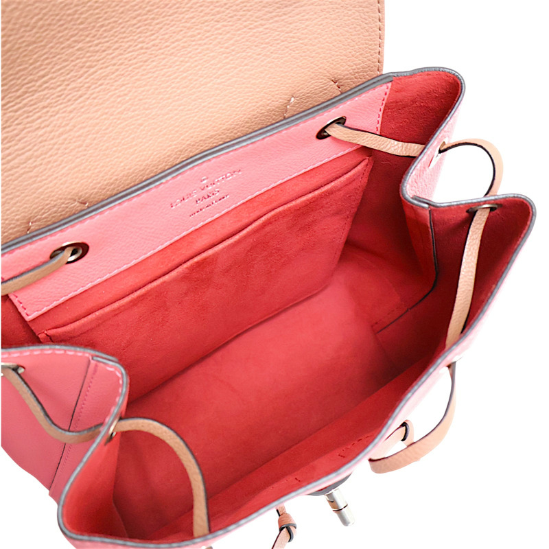 花朵粉褐色 牛皮 Rock Me 後背包【LOUIS VUITTON LV 路易威登】 M42281-2