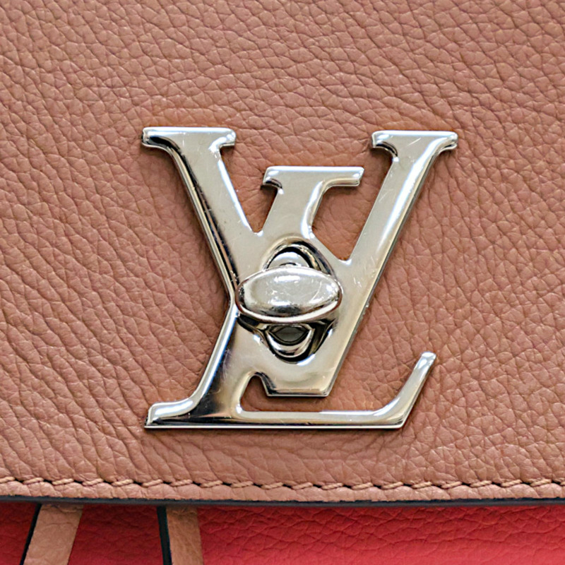 花朵粉褐色 牛皮 Rock Me 後背包【LOUIS VUITTON LV 路易威登】 M42281-7