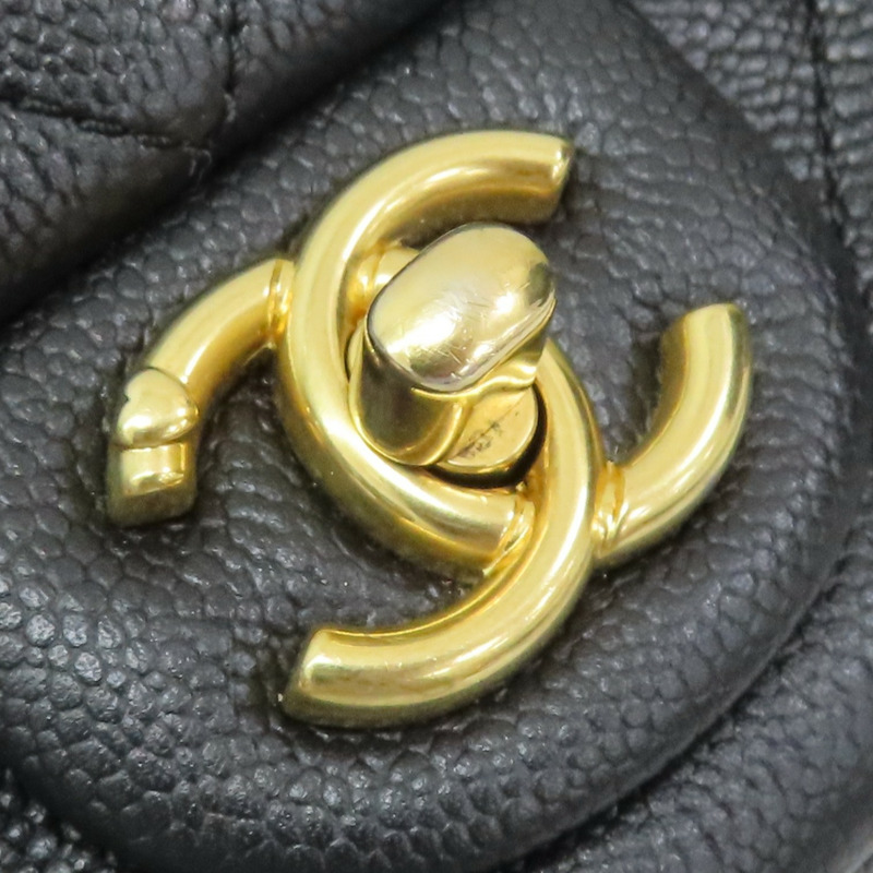 黑色牛皮 愛心金球 鏈帶 肩背包【CHANEL 香奈兒】 AS3828-7
