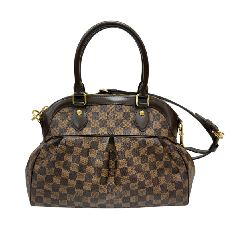 棕色 棋盤格 帆布 Trevi PM 兩用包【LOUIS VUITTON LV 路易威登】 N51997-0