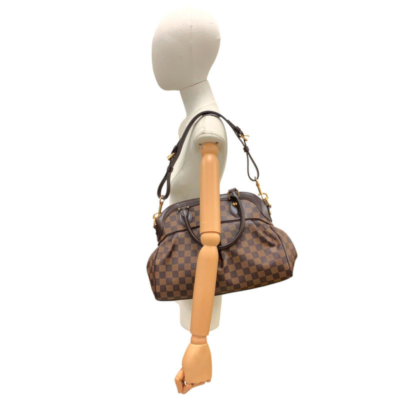 棕色 棋盤格 帆布 Trevi PM 兩用包【LOUIS VUITTON LV 路易威登】 N51997-5