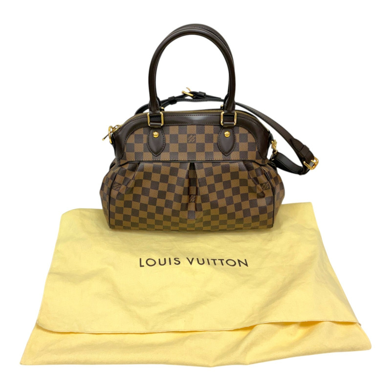 棕色 棋盤格 帆布 Trevi PM 兩用包【LOUIS VUITTON LV 路易威登】 N51997-7