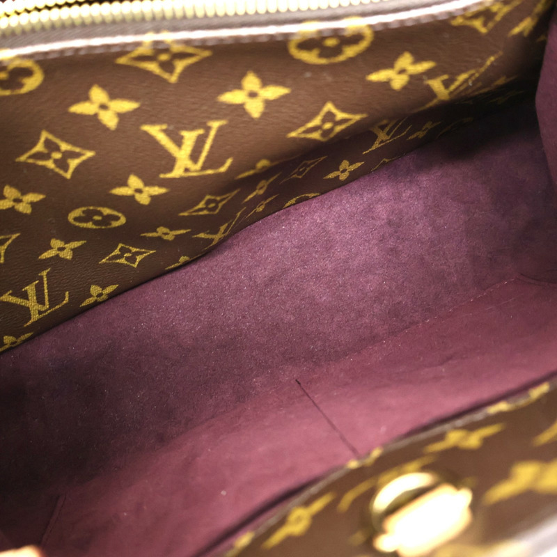 棕色 原花帆布 Montaigne MM 兩用包【LOUIS VUITTON LV 路易威登】 M41056-4