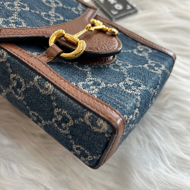 Gucci horsebit 1955 牛仔手機包-2