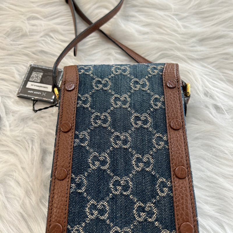 Gucci horsebit 1955 牛仔手機包-4