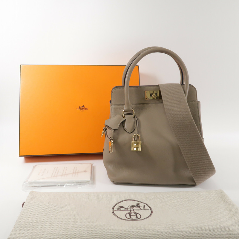 HERMES Evercolor皮革Tool Box 20手挽肩背兩用袋Gris Asphalte-11