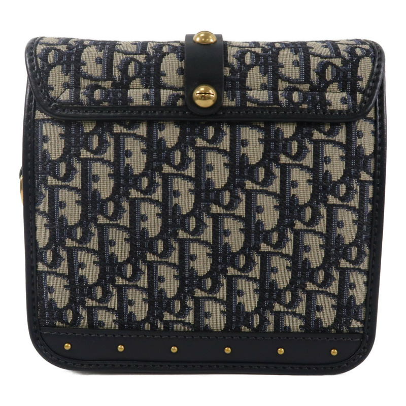 Dior 帆布Oblique Square Dior Addict Flap Bag肩背袋-1