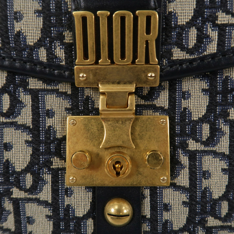 Dior 帆布Oblique Square Dior Addict Flap Bag肩背袋-6
