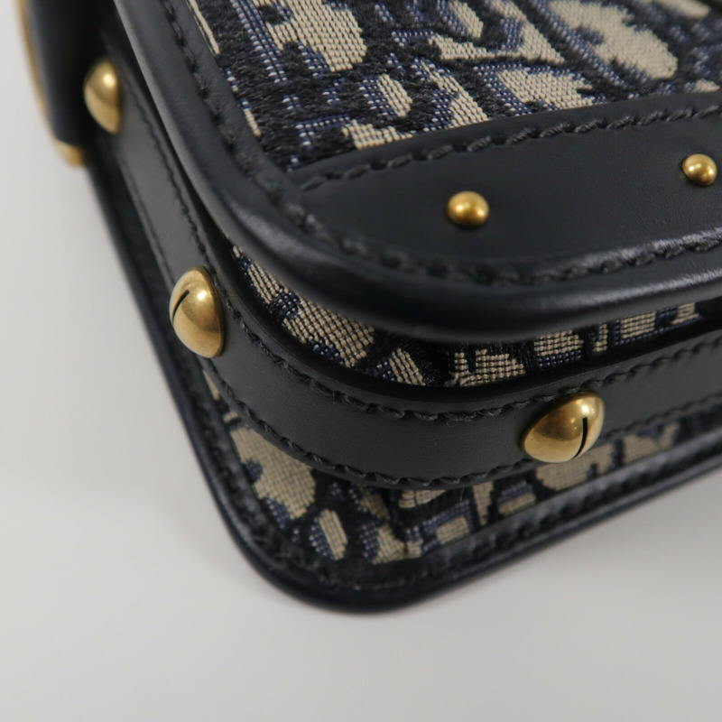 Dior 帆布Oblique Square Dior Addict Flap Bag肩背袋-11