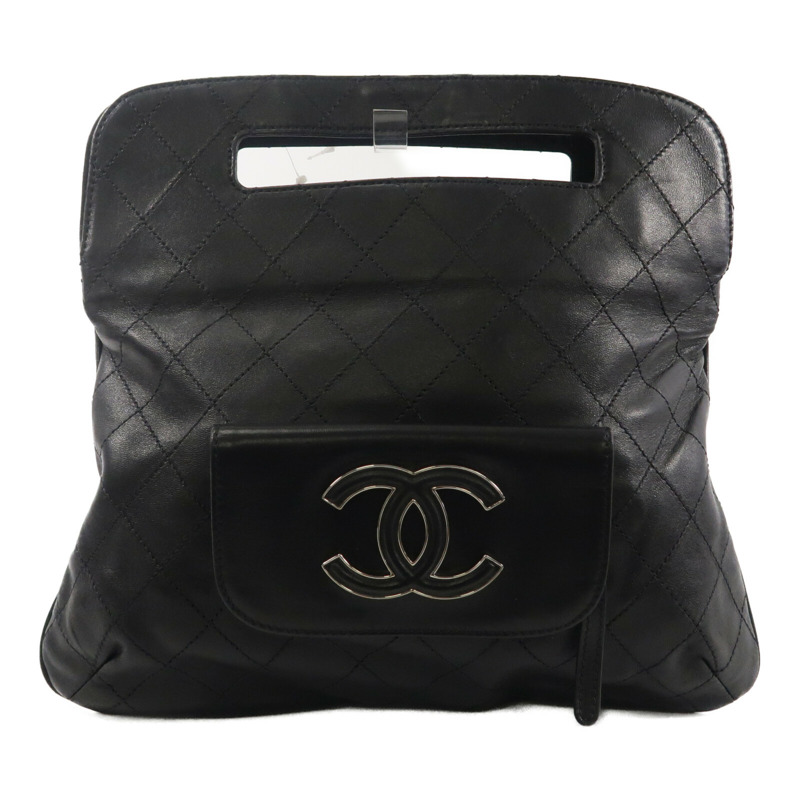 CHANEL 羊皮皮革Hamptons CC Fold-Over Clutch Bag手挽袋-0