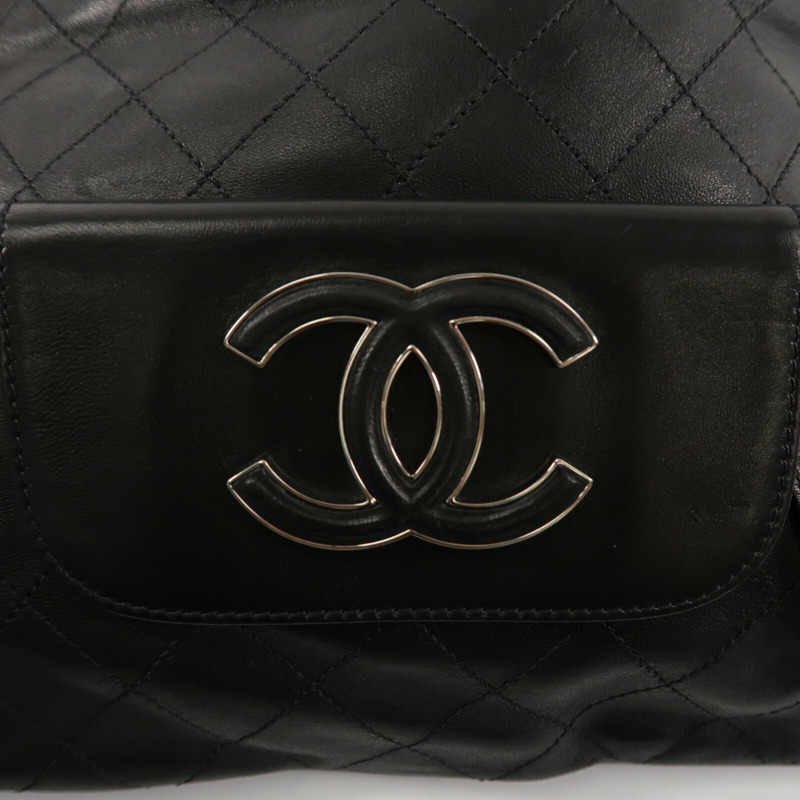 CHANEL 羊皮皮革Hamptons CC Fold-Over Clutch Bag手挽袋-6