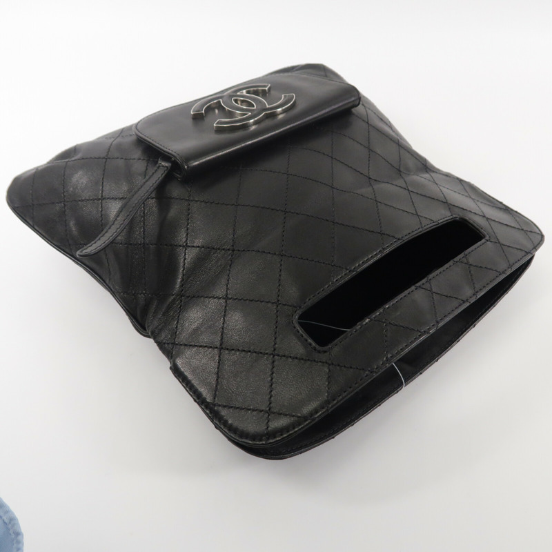 CHANEL 羊皮皮革Hamptons CC Fold-Over Clutch Bag手挽袋-9